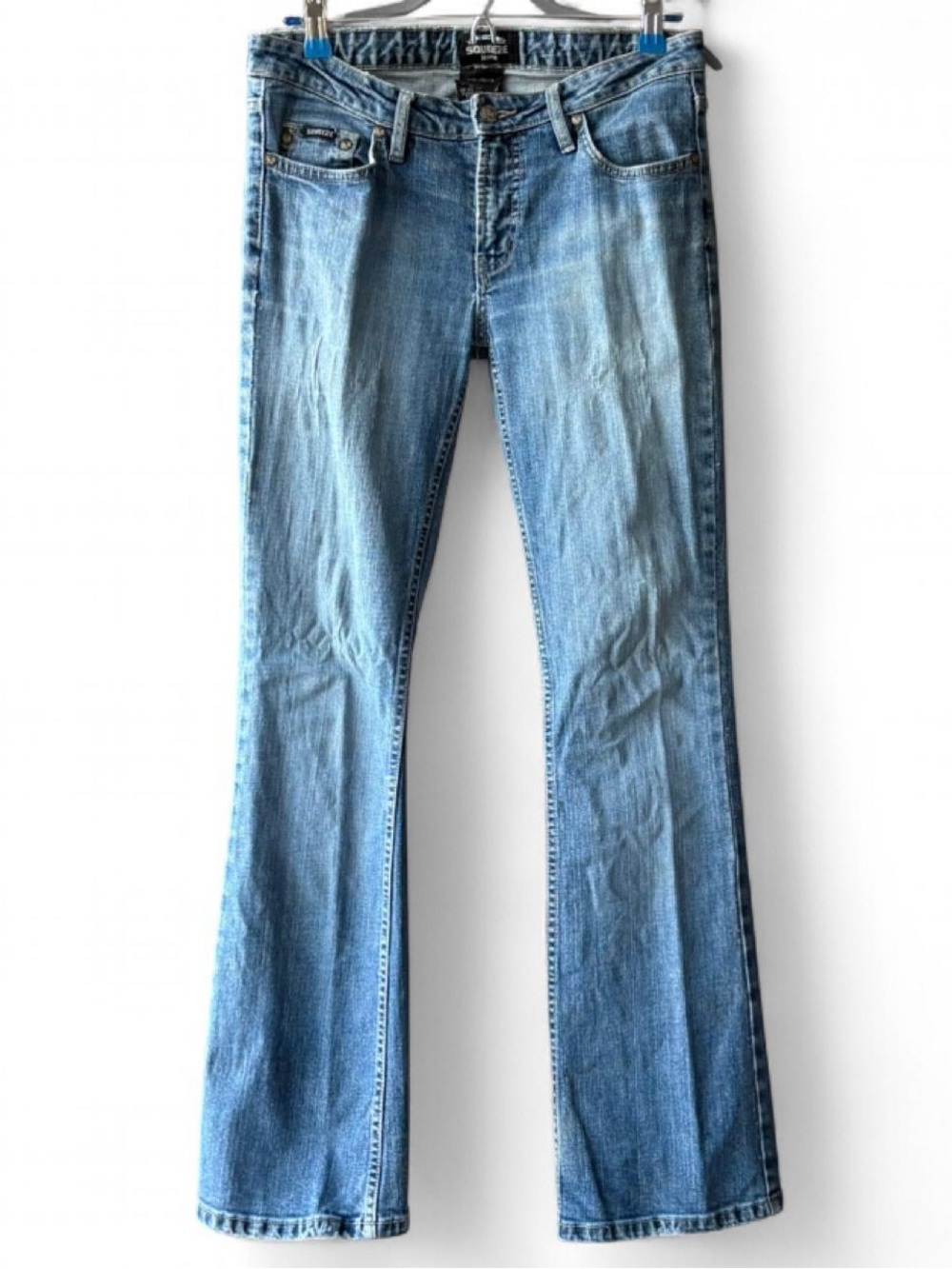 Vintage Y2K Squeeze Jeans Studded Low Rise Flare Jeans Size 7/8